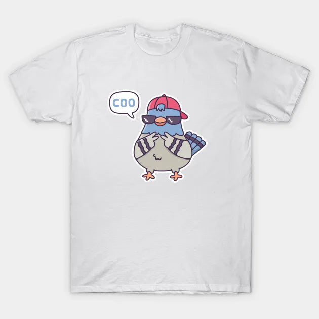 Cool Pigeon Says Coo Funny T-Shirt
