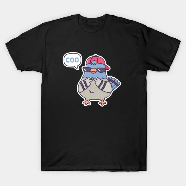 Cool Pigeon Says Coo Funny T-Shirt