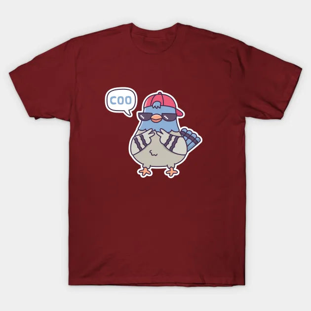 Cool Pigeon Says Coo Funny T-Shirt