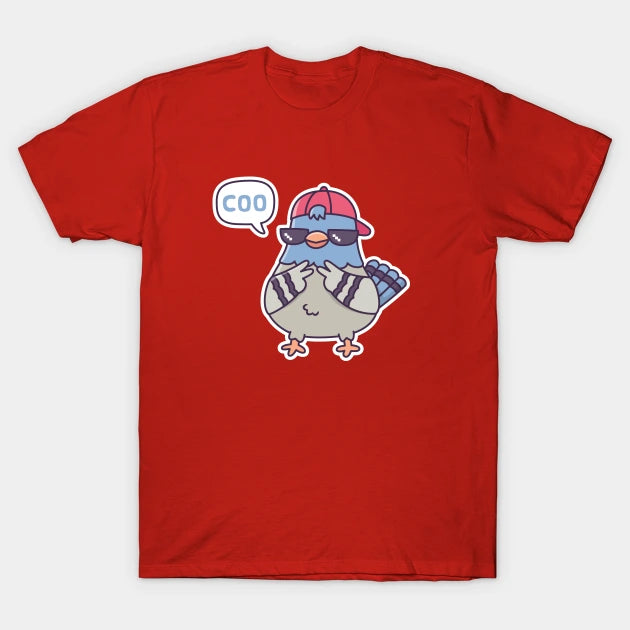 Cool Pigeon Says Coo Funny T-Shirt