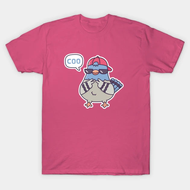 Cool Pigeon Says Coo Funny T-Shirt