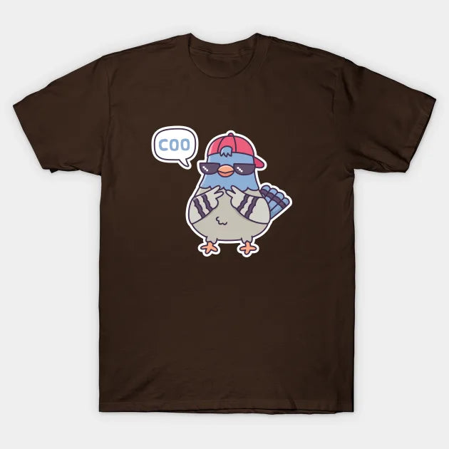 Cool Pigeon Says Coo Funny T-Shirt