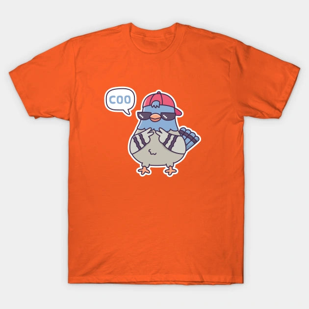 Cool Pigeon Says Coo Funny T-Shirt