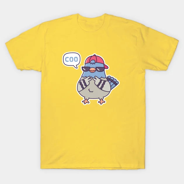 Cool Pigeon Says Coo Funny T-Shirt