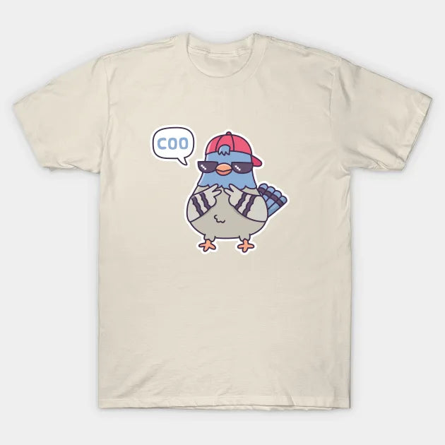 Cool Pigeon Says Coo Funny T-Shirt