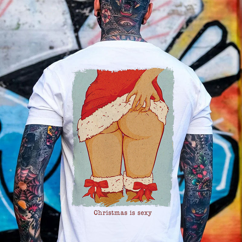 Christmas Is Sexy Sexy Butt Print Men's T-shirt