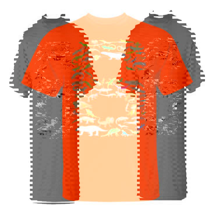 6 Years Old 6Th Birthday Lizards Reptiles Figures Number T-Shirt