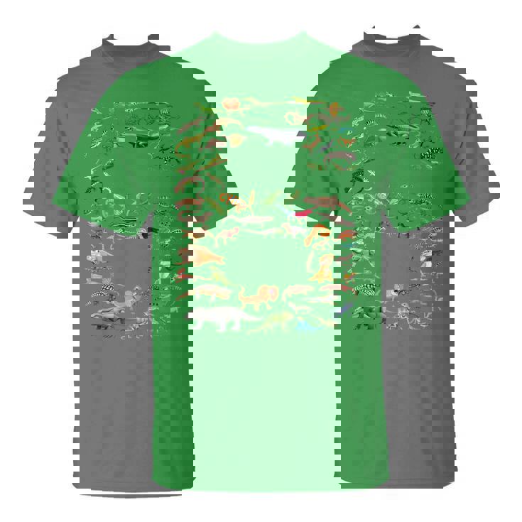 6 Years Old 6Th Birthday Lizards Reptiles Figures Number T-Shirt