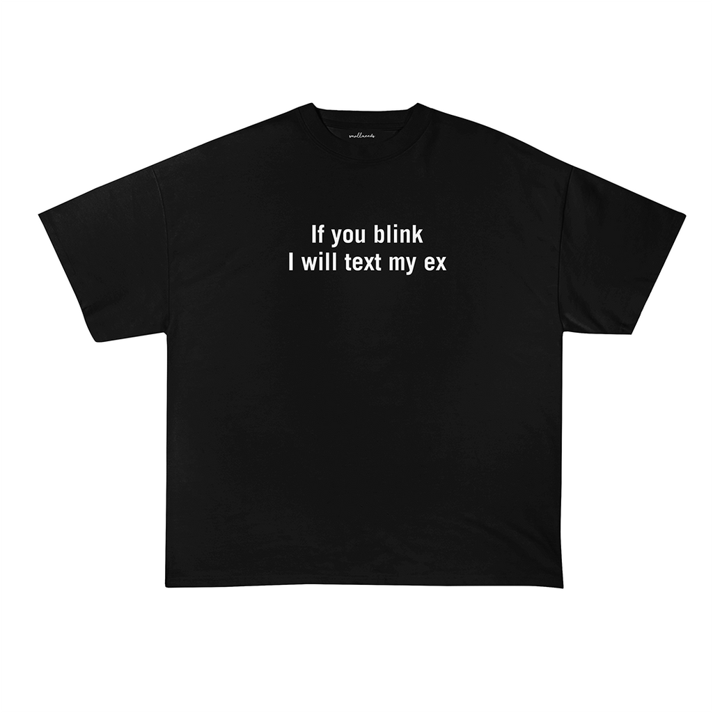 Blink & Text T-Shirt