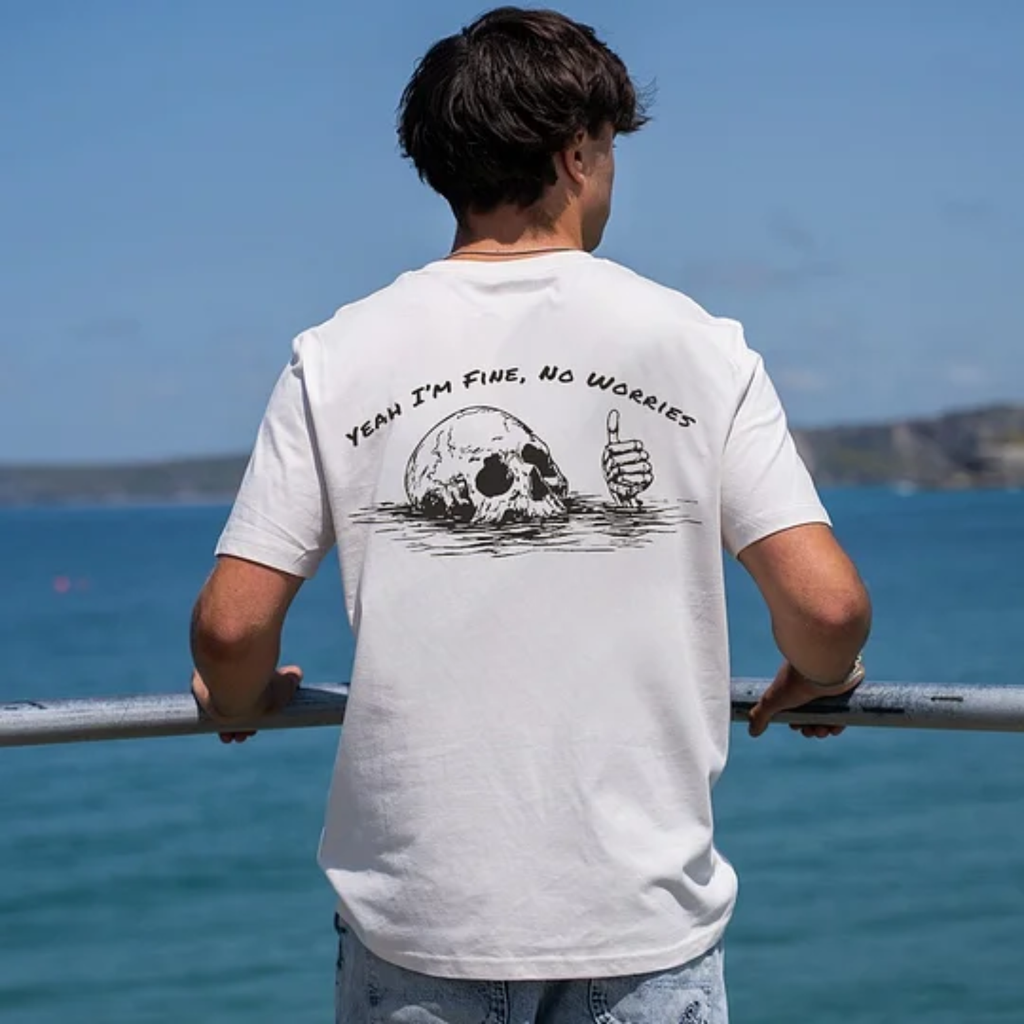 Yeah I'm Fine, No Worries Printed Men's T-shirt
