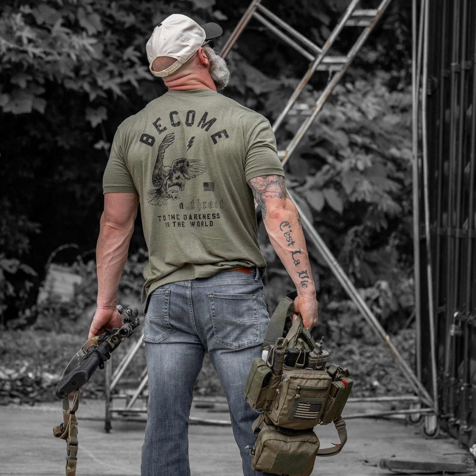 Become A Threat To The Darkness Men's T-Shirt