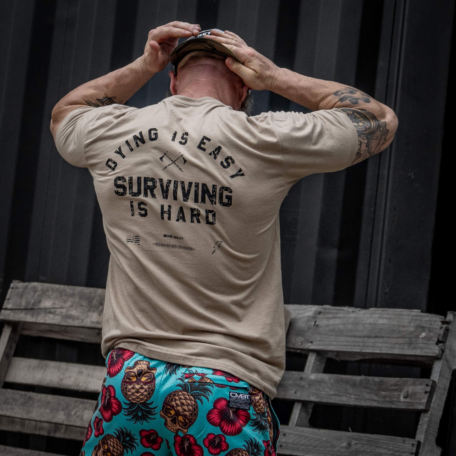 Dying is Easy. Surviving Is Hard Men's T-Shirt