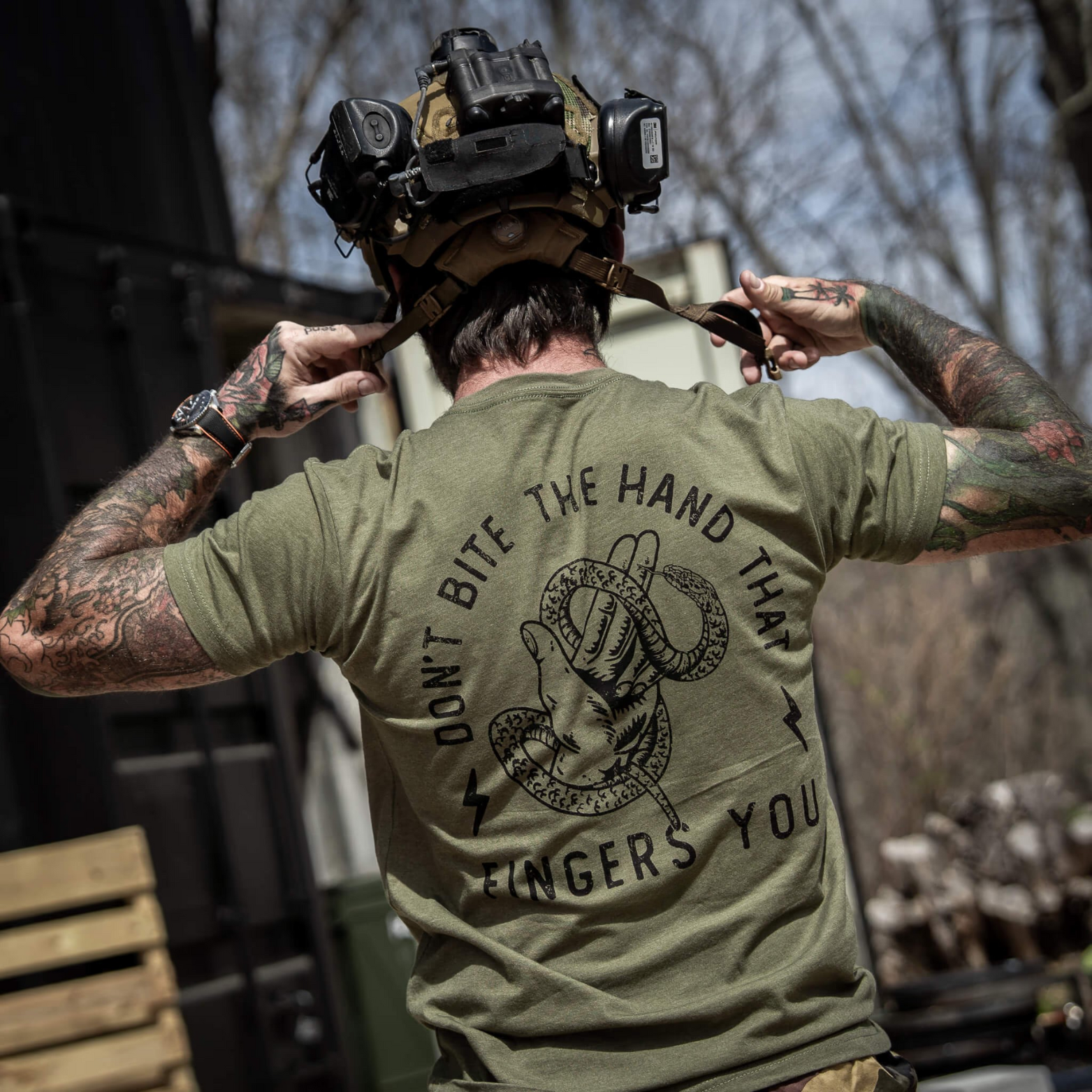 Don't Bite The Hand That Fingers You Men's T-Shirt
