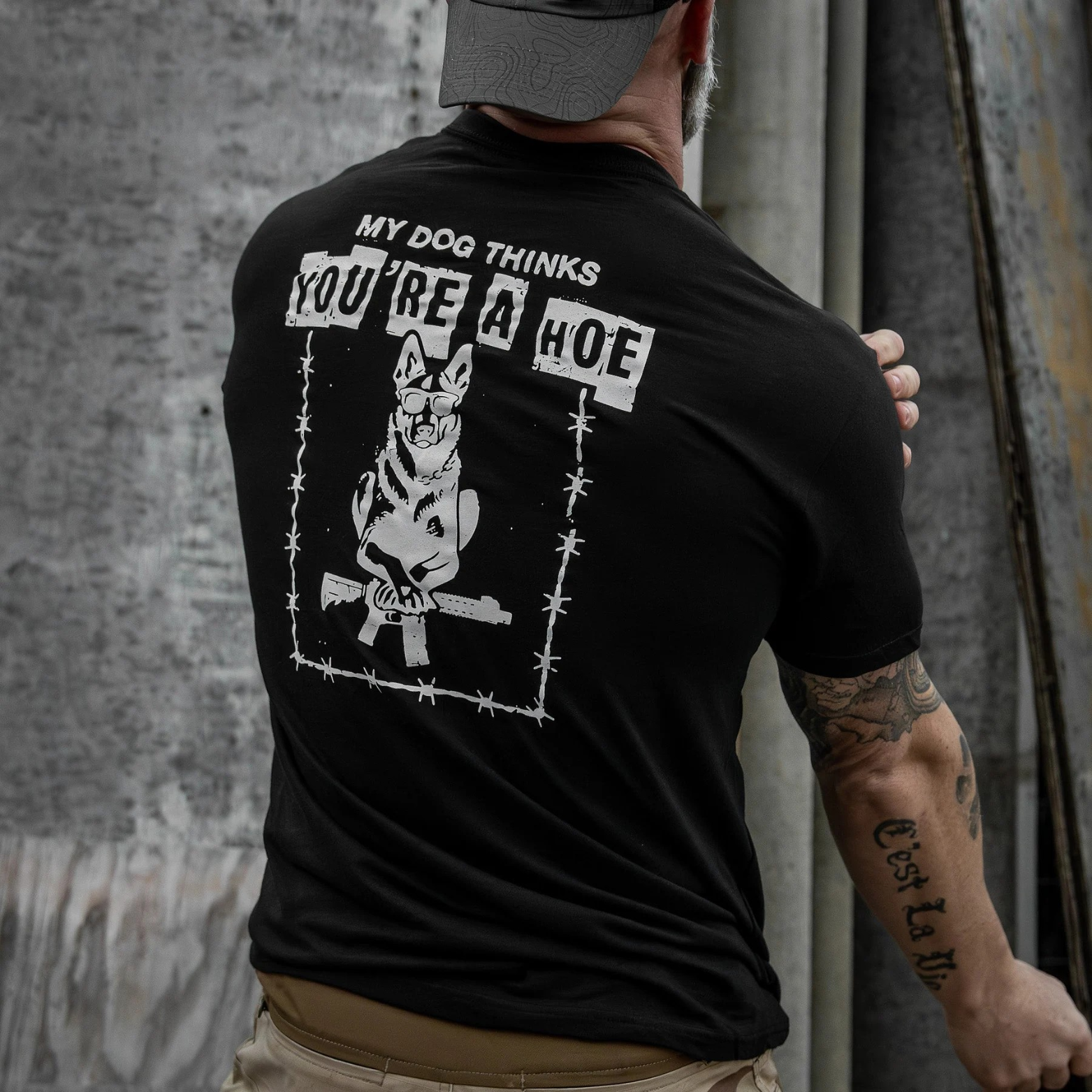 My Dog Thinks You're A Hoe Men's T-Shirt