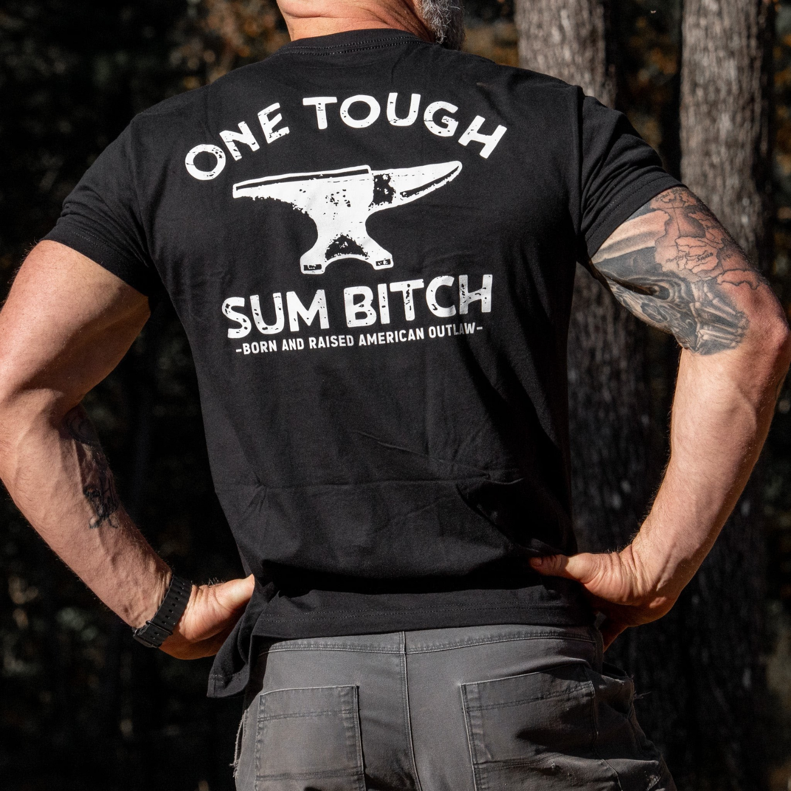 One Tough Sum Born and Raised American Outlaw Men's T-Shirt
