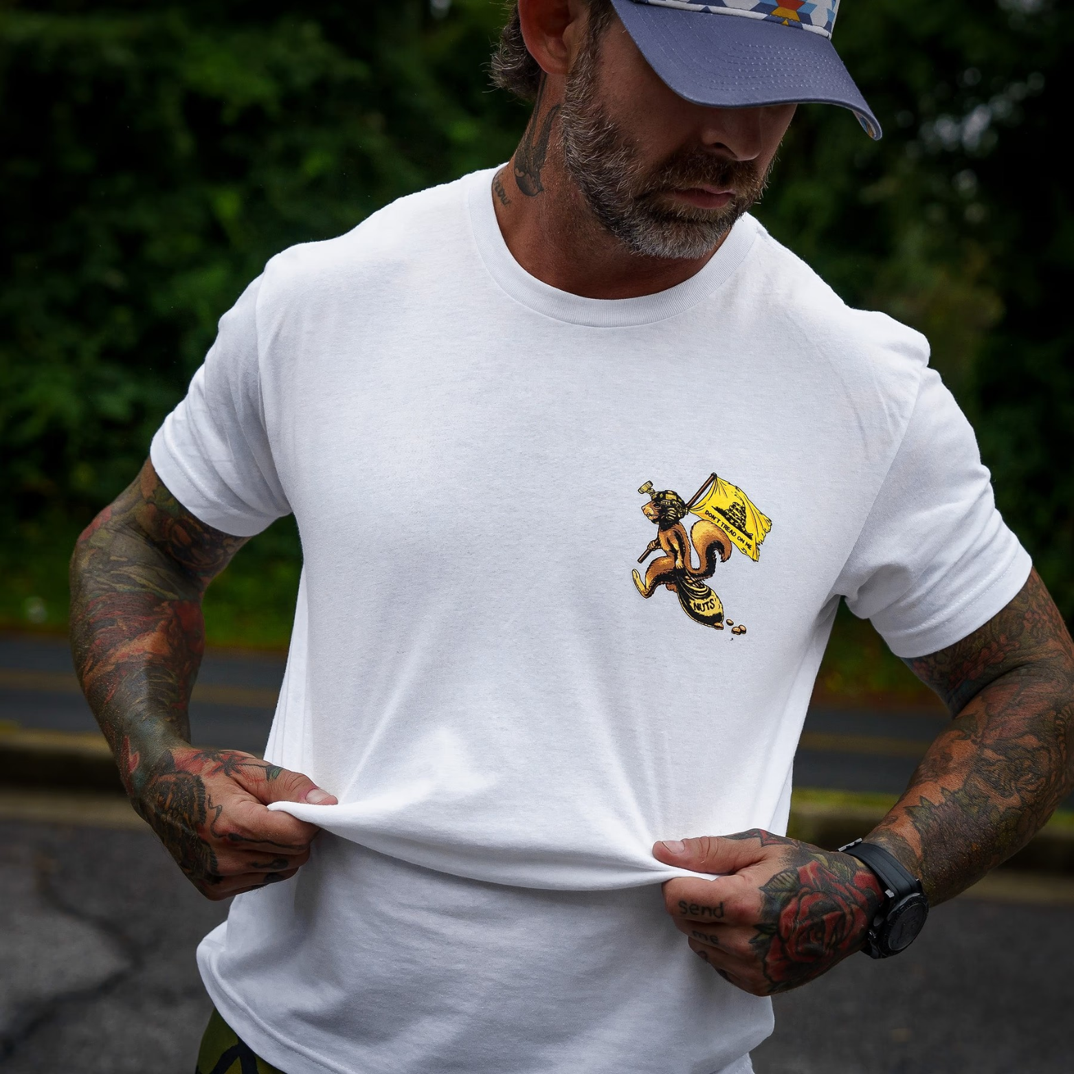 Tread On These Nuts Patriotic Men's T-Shirt