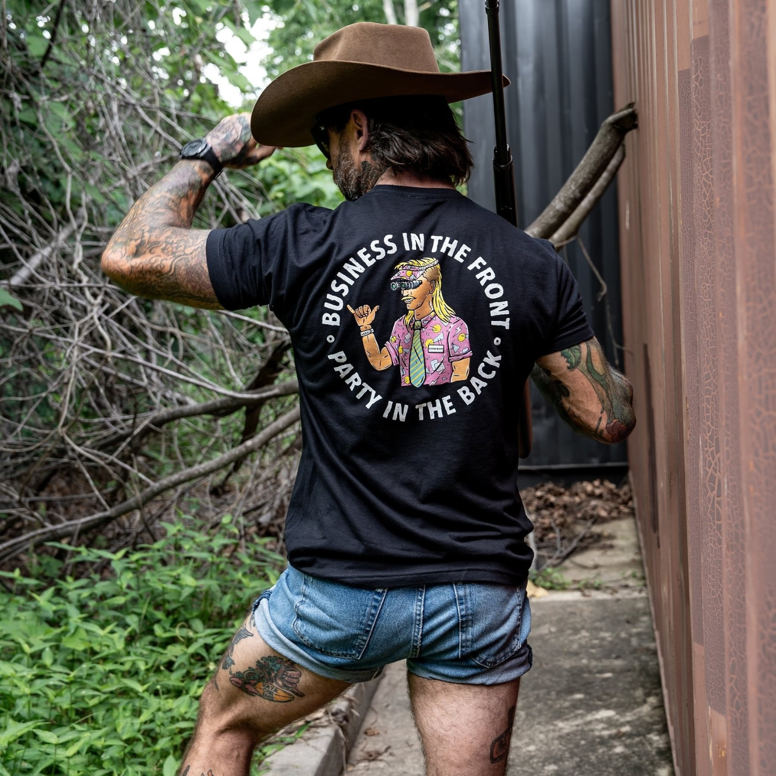 Business In The Front. Party In The Back. Party Men's T-Shirt