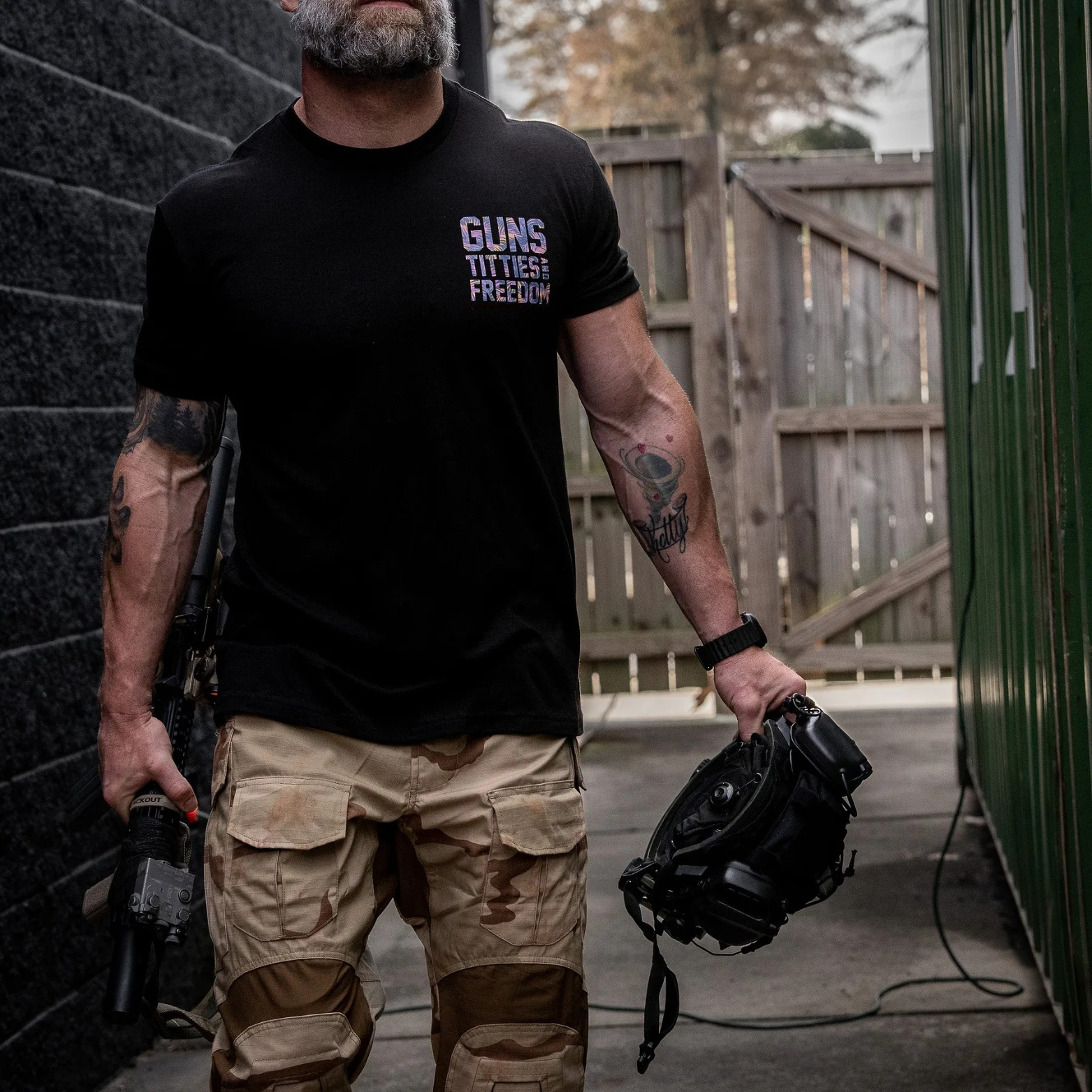 Guns, Titties And Freedom Men's T-Shirt