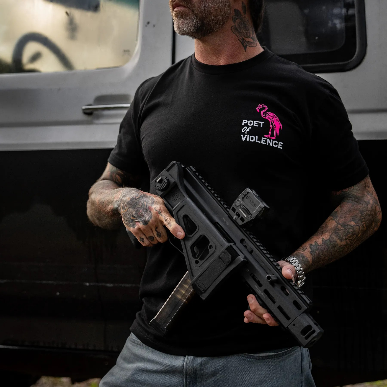 Poet Of Violence Men's T-Shirt