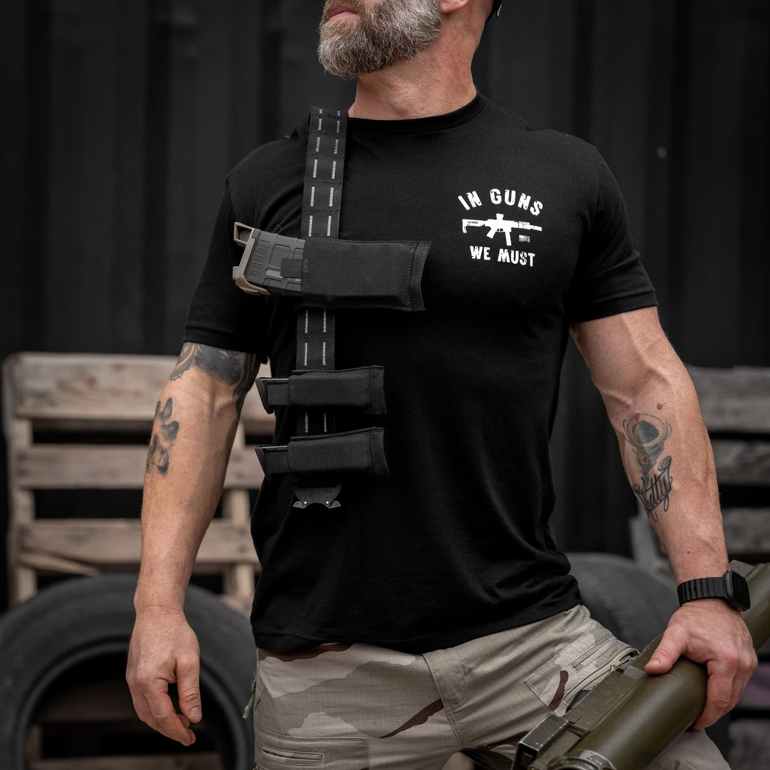 In Guns We Must Men's T-Shirt