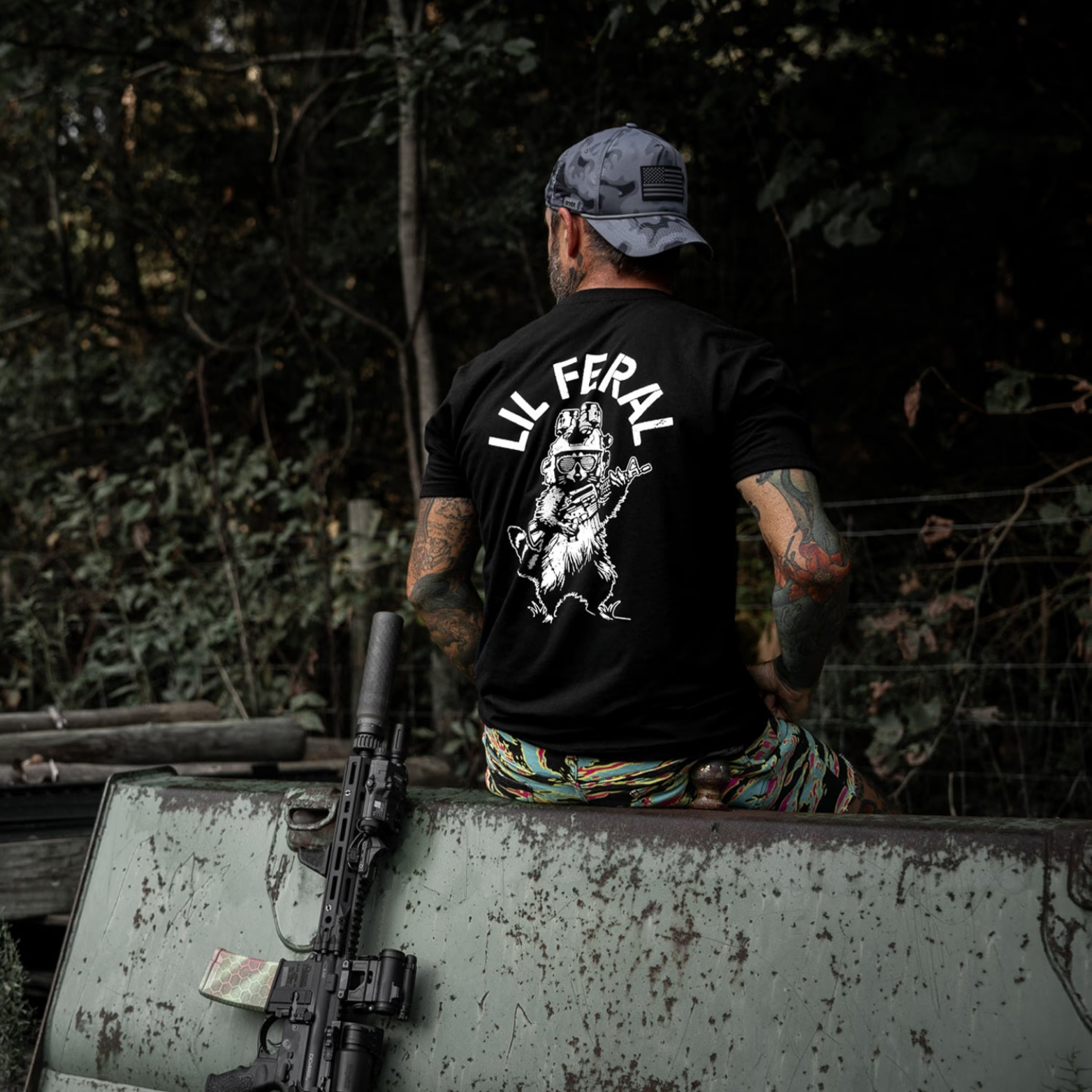 Lil Feral Raccoon Men's T-Shirt