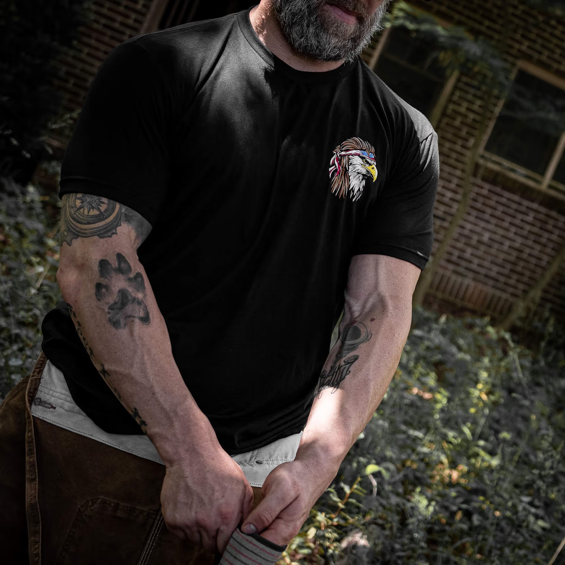 American Eagle Patriotic Men's T-Shirt