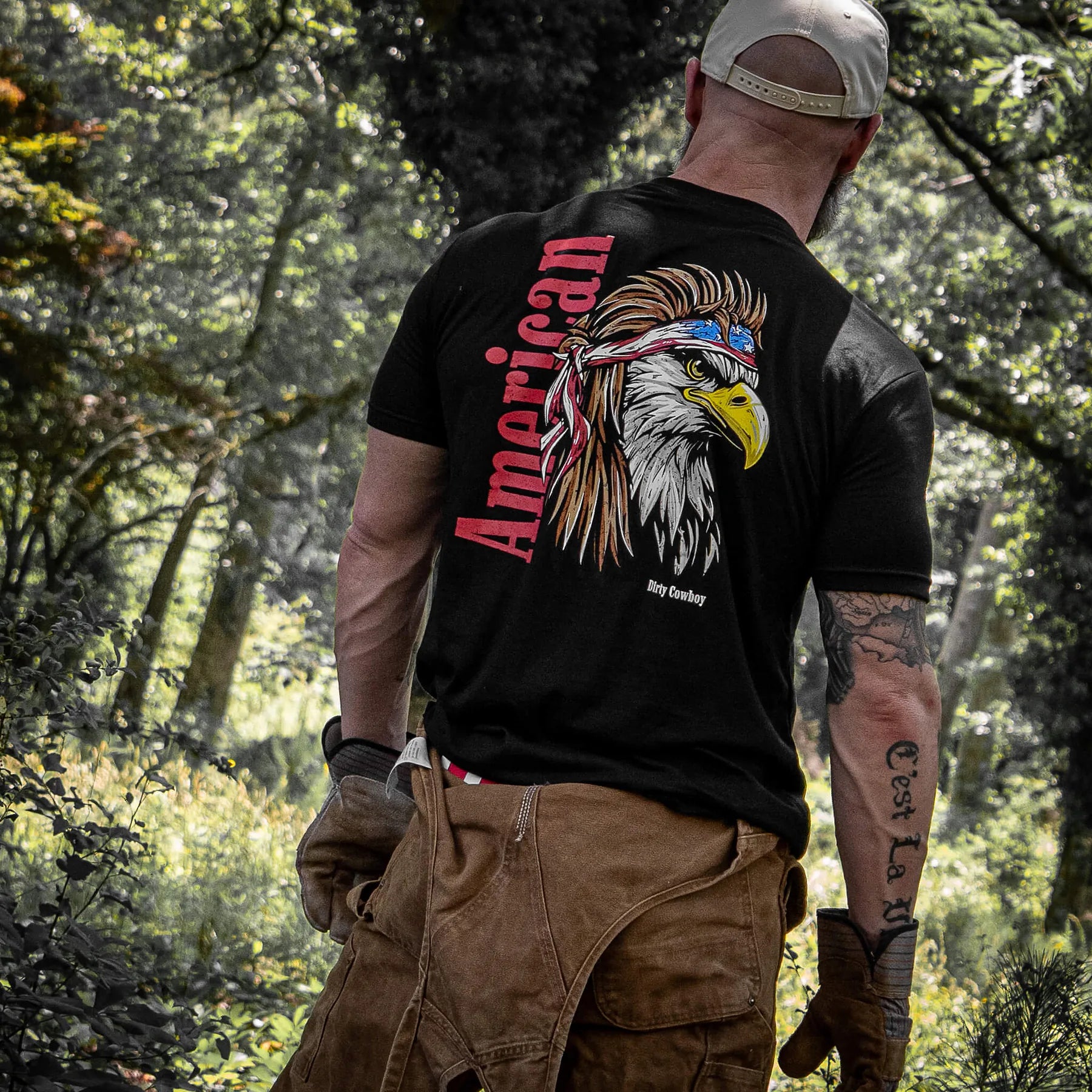 American Eagle Patriotic Men's T-Shirt