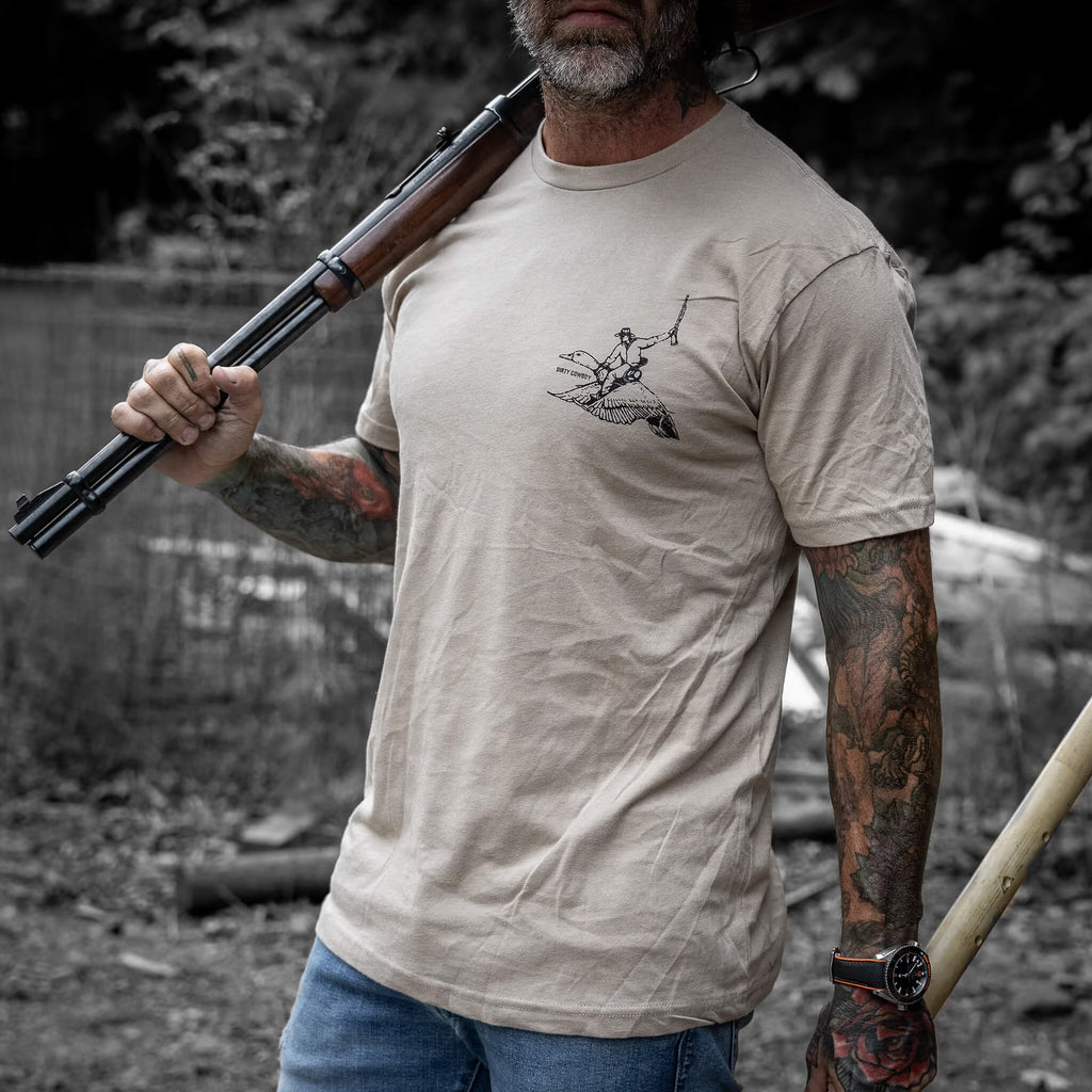 Live Dirty. Die Cowboy Men's T-Shirt