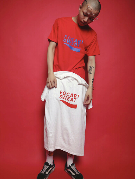POCARI SWEAT IN RED T-SHIRT