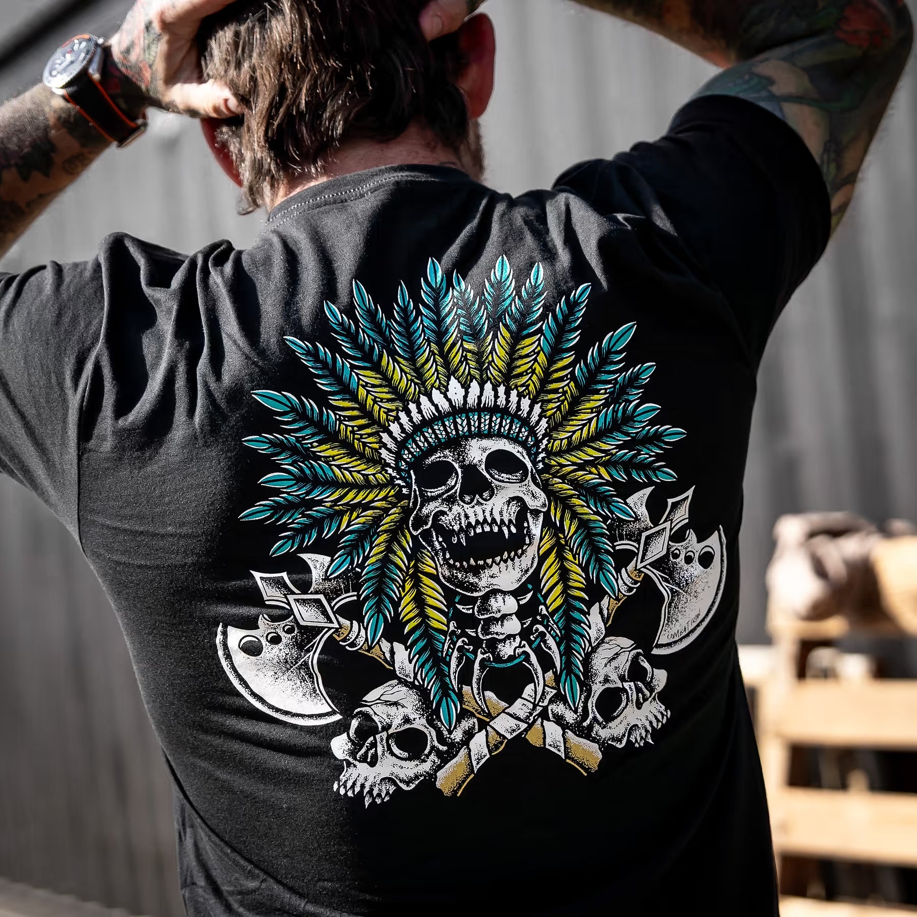 Warrior Spirit Indian Head Men's T-Shirt