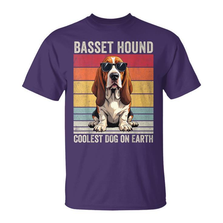 Basset Hound Coolest Dog On Earth Basset Hound T-Shirt
