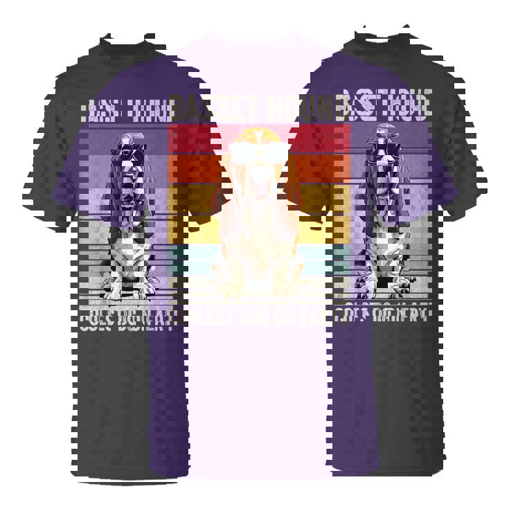 Basset Hound Coolest Dog On Earth Basset Hound T-Shirt