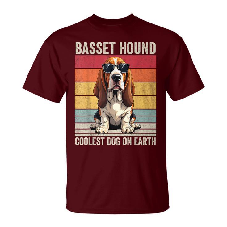 Basset Hound Coolest Dog On Earth Basset Hound T-Shirt