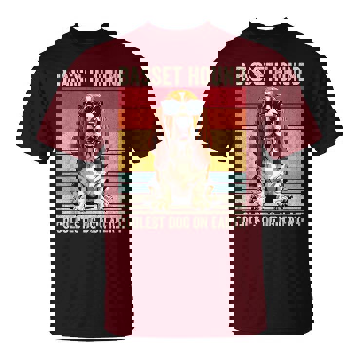 Basset Hound Coolest Dog On Earth Basset Hound T-Shirt