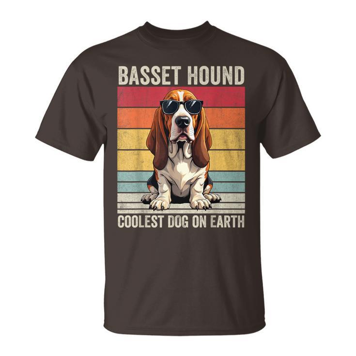 Basset Hound Coolest Dog On Earth Basset Hound T-Shirt