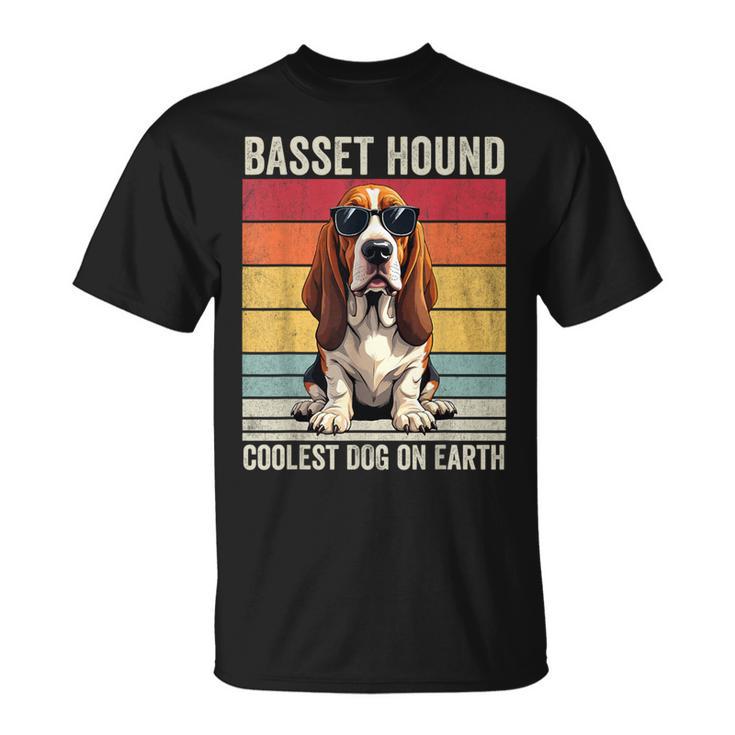 Basset Hound Coolest Dog On Earth Basset Hound T-Shirt