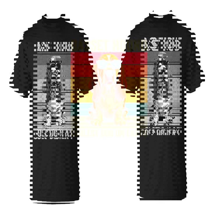 Basset Hound Coolest Dog On Earth Basset Hound T-Shirt