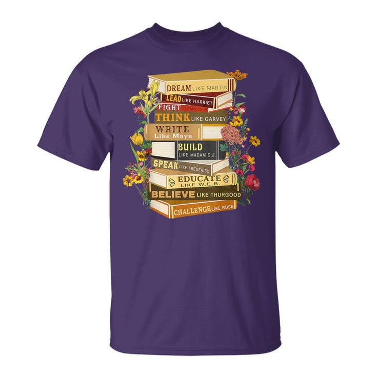Black History Month Black History Book Lover Teacher T-Shirt