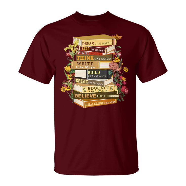 Black History Month Black History Book Lover Teacher T-Shirt