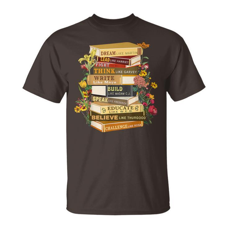 Black History Month Black History Book Lover Teacher T-Shirt