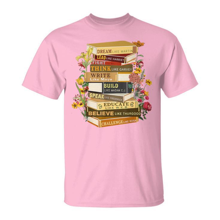 Black History Month Black History Book Lover Teacher T-Shirt