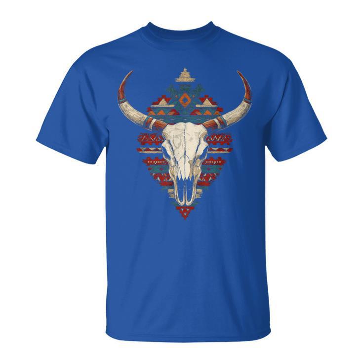 Boho Style Western Native American Indigenous Aztec T-Shirt