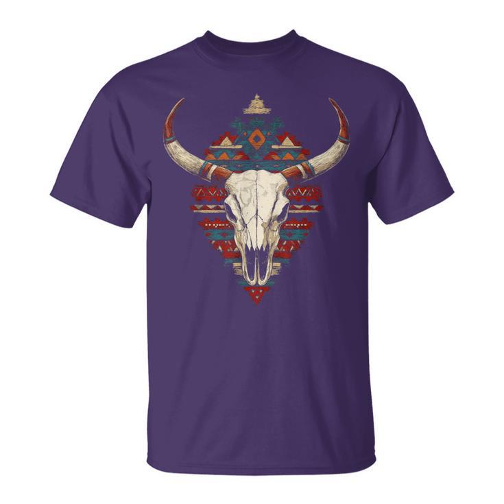 Boho Style Western Native American Indigenous Aztec T-Shirt
