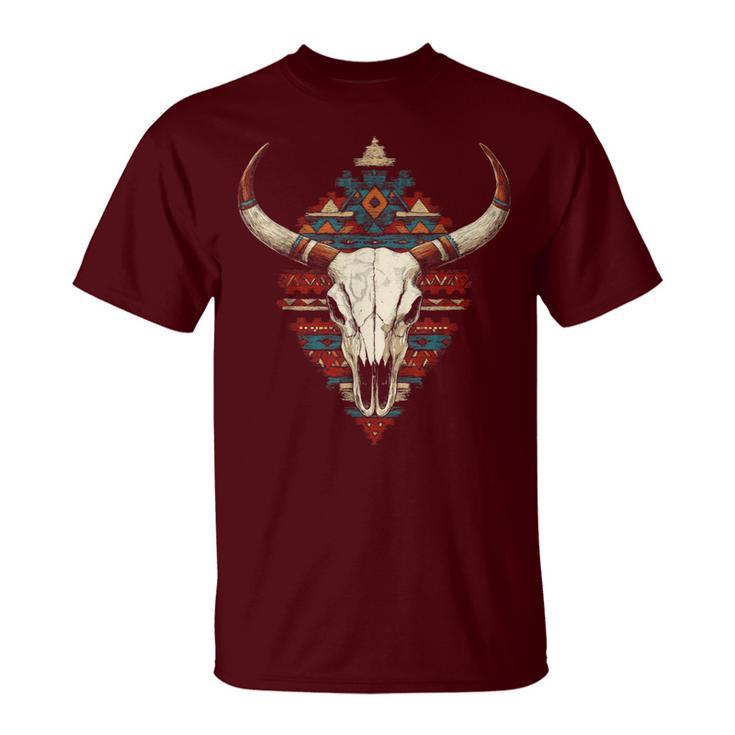 Boho Style Western Native American Indigenous Aztec T-Shirt