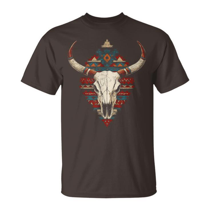 Boho Style Western Native American Indigenous Aztec T-Shirt