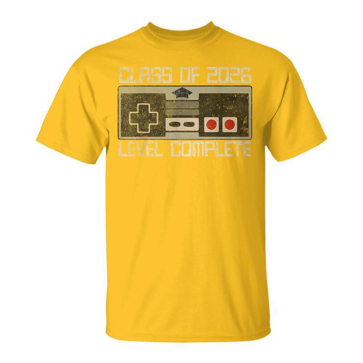 Class Of 2026 Level Complete Senior Graduation For Gamer T-Shirt