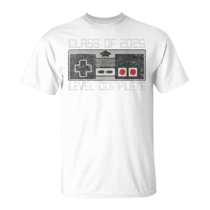 Class Of 2026 Level Complete Senior Graduation For Gamer T-Shirt