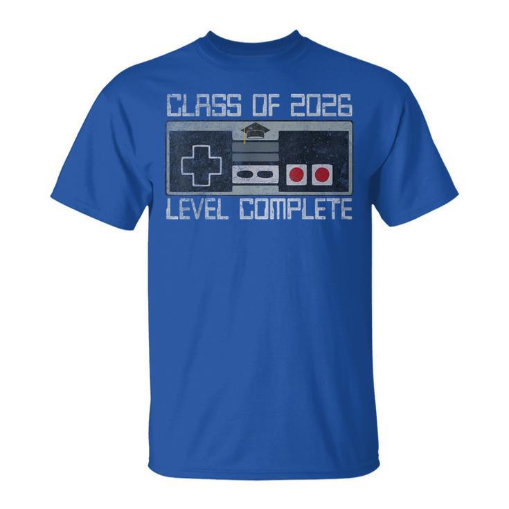Class Of 2026 Level Complete Senior Graduation For Gamer T-Shirt
