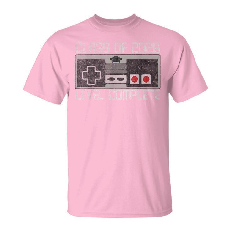 Class Of 2026 Level Complete Senior Graduation For Gamer T-Shirt