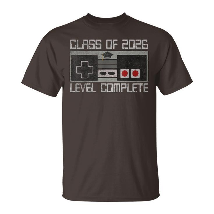 Class Of 2026 Level Complete Senior Graduation For Gamer T-Shirt